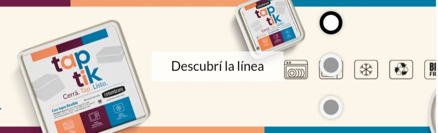 Descubrí la línea Tap Tik de contenedores Colombraro.